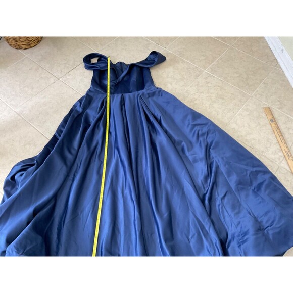Stacees Formal maxi Gown women’s size 16 Royal Blue Prom Wedding Gala w train - Picture 11 of 13